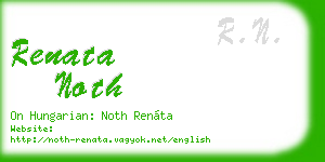 renata noth business card